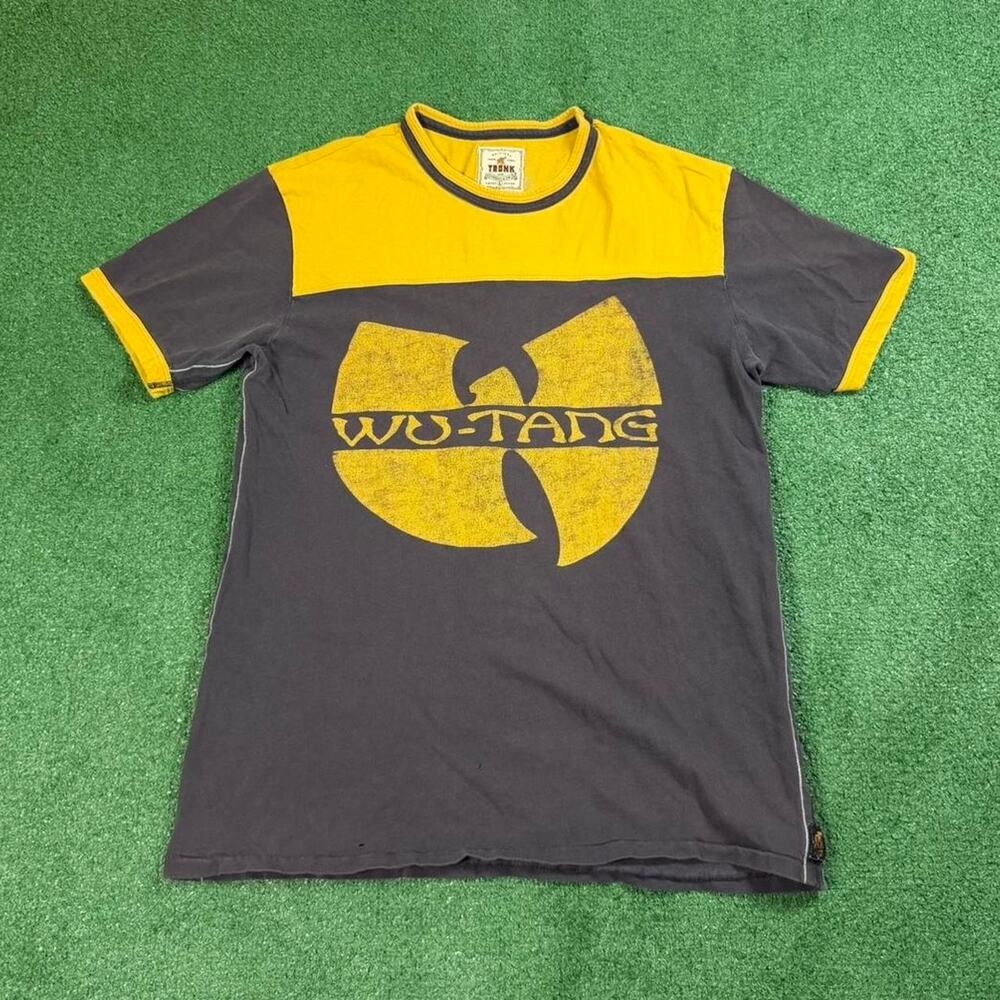 Vintage Wu-Tang Clan CREAM T Shirt Yellow Grey Large Trunk LTD 90s Hip-Hop Rap